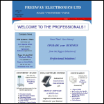 Screen shot of the Freeway Electronics Ltd website.