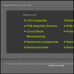 Screen shot of the Riley Electronics Design Ltd website.