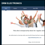 Screen shot of the DRM Electronics website.