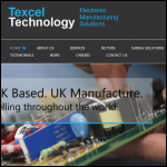 Screen shot of the Texcel Technology plc website.