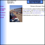 Screen shot of the Boyerman Ltd website.