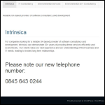 Screen shot of the Intrinsica Networks Ltd website.