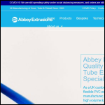 Screen shot of the Abbey Extrusions Ltd website.