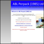 Screen shot of the ABL Perpack (1985) Ltd website.