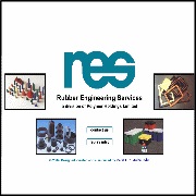 Screen shot of the Rubber Engineering Services website.