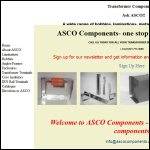 Screen shot of the ASCO Components website.