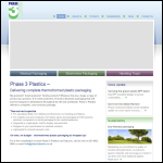 Screen shot of the Phase 3 Plastics Ltd website.