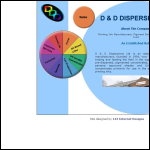 Screen shot of the D & D Dispersions Ltd website.