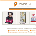 Screen shot of the Dansart Ltd website.