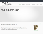 Screen shot of the Clifford Packaging Ltd website.