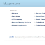 Screen shot of the Biozyme Laboratories Ltd website.