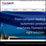 Screen shot of the Formech International Ltd website.