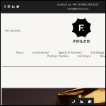 Screen shot of the Foilco Ltd website.