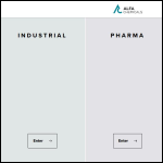 Screen shot of the Alfa Chemicals Ltd website.