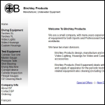 Screen shot of the Birchley Products website.