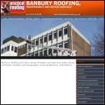 Screen shot of the Banbury Roofing Centre Ltd website.