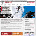 Screen shot of the Marriott P R Drilling Ltd website.