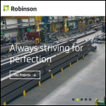 Screen shot of the Robinson Structures Ltd website.