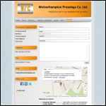 Screen shot of the Wolverhampton Grinding Co Ltd website.