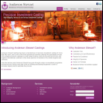 Screen shot of the Anderson Stewart (Castings) Ltd website.