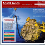 Screen shot of the Ansell Jones website.