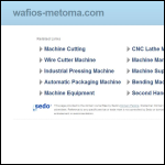Screen shot of the Wafios-Metoma Ltd website.