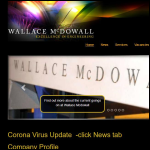 Screen shot of the Wallace McDowall Ltd website.