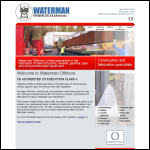 Screen shot of the Waterman Offshore Ltd website.