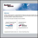 Screen shot of the Gardner Denver Ltd website.