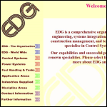 Screen shot of the EDG SB Ltd website.