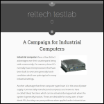 Screen shot of the Reltech Ltd website.