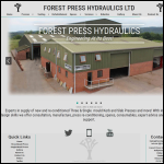 Screen shot of the Forest Press Hydraulics Co Ltd website.
