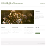 Screen shot of the Collier & Brain Ltd website.