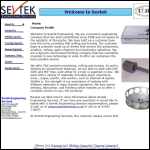 Screen shot of the Sevtek Engineering website.