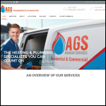 Screen shot of the Aquagas Service website.