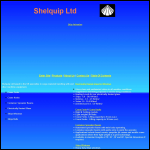 Screen shot of the Shelquip Ltd website.