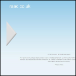 Screen shot of the RAAC website.