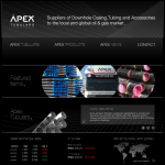Screen shot of the Apex Tubulars Ltd website.