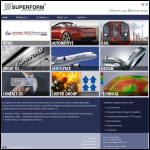Screen shot of the Superform Aluminium website.