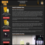 Screen shot of the Quickfix website.