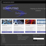 Screen shot of the Computing Solutions Ltd website.