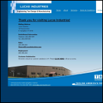 Screen shot of the Lucas Industrial plc website.
