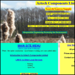 Screen shot of the Aztech Components Ltd website.