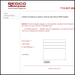Screen shot of the Redco Tooling website.