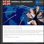 Screen shot of the Spherical Components Ltd website.