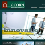 Screen shot of the Acorn Design website.