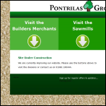 Screen shot of the Pontrilas Timber & Builders Merchants Ltd website.