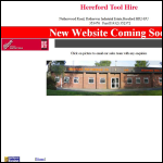 Screen shot of the Hereford Fastenings & Tool Hire website.