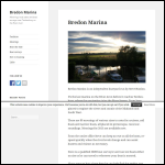 Screen shot of the Bredon Marina Ltd website.