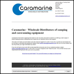 Screen shot of the Caramarine website.